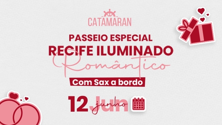 Passeio Rom&acirc;ntico Especial - Dia dos Namorados com Sax a bordo